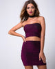 Bild von Kimmy Minirock in Glitter Burgundy
