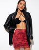 Bild von Kinnie Mini Rock in Rough Rose Burgundy