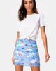 Bild von Kinnie Minirock aus Mesh Blau Butterfly