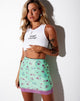 Bild von Kirim Minirock in Mesh Bloom Lime