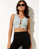 Bild von Kitera Crop Top in Space Dye Grün