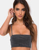 Image of Kozina Crop Top in Silber Glitter