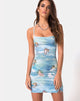 Image of Kozue Kleid aus Angel Velvet Himmelblau