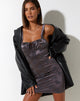 Abbildung des Kumti Mini Dress in Rose Flock Choco