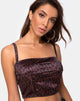Bild von Kyenette Crop Top in Coco Animal