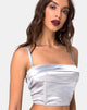 Bild von Kynette Crop in Satin Ice Silver