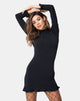 Image of Lafitte Kleid aus Polycrepe Schwarz