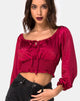 Bild von Lancer Top in Satin Cherry