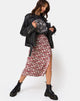 Bild von Saika Midirock mit floralem Charme Rot