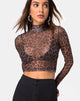 Bild von Lara Crop Top in Leopard Mesh