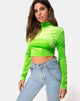 Bild von Lara Crop Top in Velvet Lime