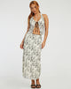 Bild von Rolam Cami Top in Butterfly Vine Flock Weiß