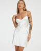 Bild von Lebby Minikleid in Satin Elfenbein