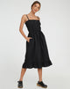 Abbildung von Lennox Midikleid in Schwarz