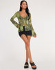 Bild von Leony Cardi in Mesh Cheetah Green