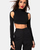 Bild von Lomiva Crop Top in Schwarz