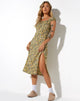 Bild von Lona Midikleid in Spring Ditsy Yellow