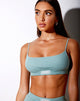 Image of Esme Bralet in Seafoam mit weißer Engelsstickerei
