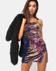 Image of Lucky Minikleid aus Drachenfrucht-Pailletten
