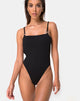 Image of Luelle Badeanzug in Mini Rib Schwarz