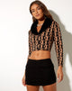 Bild von Luila Cardi in Wavy Flower Brown