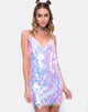 Image of Luna Slip Kleid in Opal Einhorn Pailletten Rosa