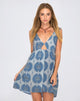 Image of Lyre Kleid in Moon Face Blau