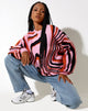 Image of Mably Pullover in Mega Ripple Pink