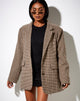 Image von Maiwa Blazer in Hahnentritt Braun