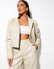 Bild von Maja Cropped Blazer in Pu Ecru