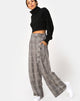Image of Majustie Hochtaillierte Hose in Charles Check Grau