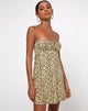 Bild von Mala Slip Dress in Mini Bloom Gelb