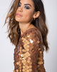 Bild von MALIA DISC SEQUIN BRONZE SHIMMER (Z011984 BRONZE SHIMMER)