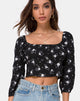 Bild von Malon Crop Top in Dunkle Tulpe