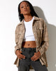 Image of Marcella Hemd in Grau-Tan-Braun