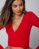 Bild von Marche Wrap Top in Rot
