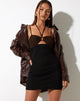 Image of MOTEL X IRIS Isma Minikleid aus Mesh Schwarz und Braun