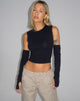 Bild von Martha Cropped Vest Top in Schwarz