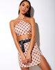 Bild von Sheny Minirock in New Polka Nude Schwarz