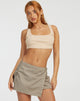 Bild von Mawari Crop Top in Stripe Rib Gelb und Violett