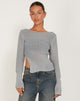 Image of Mazie Pullover in Hellgrau