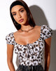 Bild von Mazu Crop Top in Dyed Daisy