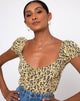 Bild von Mazu Top in Mini Bloom Gelb