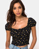 Bild von Mazu Top in Pretty Petal Black