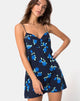 Bild von Medina Slip Dress in Midnight Blue Rose