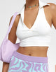 Bild von Motel X Barbara Kristoffersen Meiken Crop Top in Rippe Elfenbein