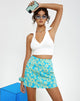 Bild von Motel X Barbara Kristoffersen Pelmo Mini Rock in Retro Daisy Blau