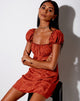 Image of Menta Minikleid in Satin Rose Kupfer