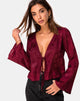 Bild von Merida Top in Satin Rose Burgundy