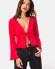 Bild von Merida Bluse in Satin Rot